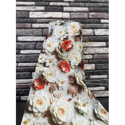 Material Satinat 5D pentru Lenjerii de Pat – Bumbac 100%, 240 cm Latime, 30 ml – Ideal pentru Constructia de Lenjerii de Pat si Decoruri Elegante - Craciun